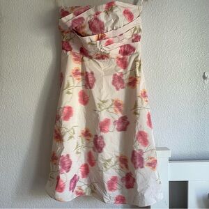 Banana Republic Strapless Floral Dress
